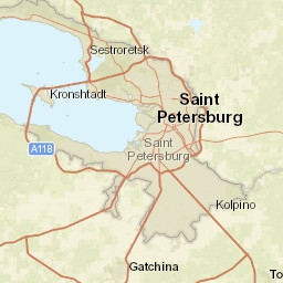 Saint Petersburg Street Map