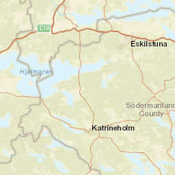 Södermanland County Street Map