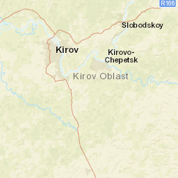 Kirov Oblast Street Map