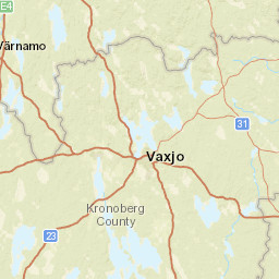 Kronoberg County Street Map