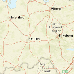 Central Denmark Region Street Map