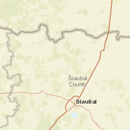 Šiauliai City Municipality Street Map