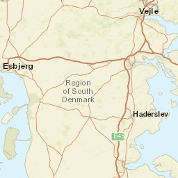 Region of Southern Denmark Street Map