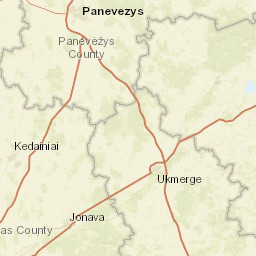Panevėžys District Municipality Street Map