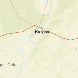 Kurgan Oblast Street Map