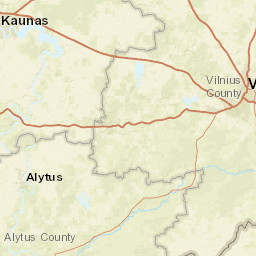 Vilnius City Municipality Street Map