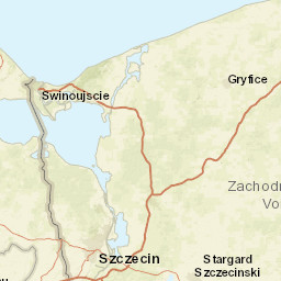West Pomeranian Voivodeship Street Map
