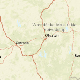 Warmian-Masurian Voivodeship Street Map