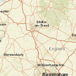Staffordshire Street Map