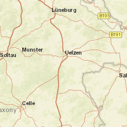 Lower Saxony Street Map