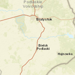 Podlaskie Voivodeship Street Map