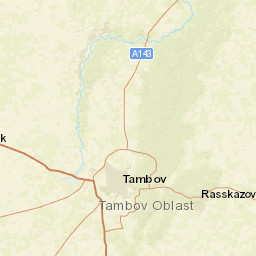 Tambov Oblast Street Map