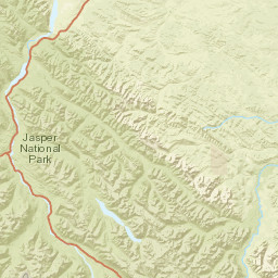 600-612 Alberta 16A, Jasper National Park Street Map