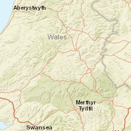 Wales Street Map