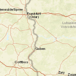 Lubusz Voivodeship Street Map