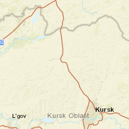 Kursk Oblast Street Map