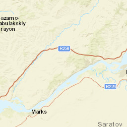 Saratov Oblast Street Map