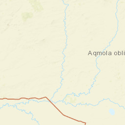 Akmola Region Street Map
