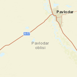 Pavlodar Region Street Map