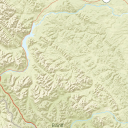 Unnamed Road Banff National Park Improvement District No. 9 Street Map