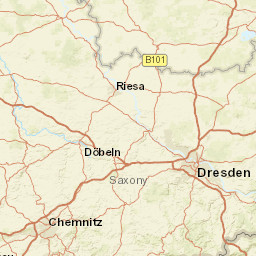 Saxony Street Map