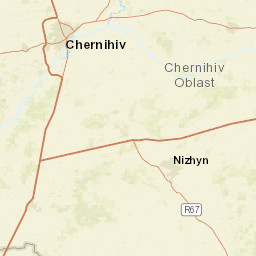 Chernihivska oblast Street Map