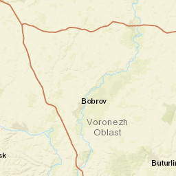 Voronezh Oblast Street Map