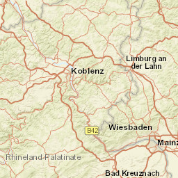 Rhineland-Palatinate Street Map