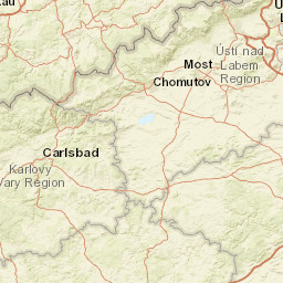 Karlovarský kraj Street Map