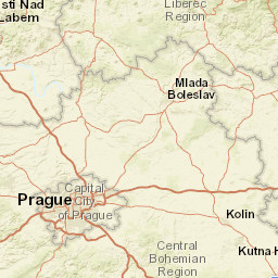 Praha, Hlavní město Street Map