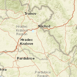 Královéhradecký kraj Street Map