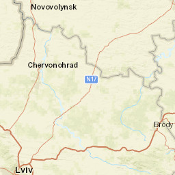 Lvivska oblast Street Map