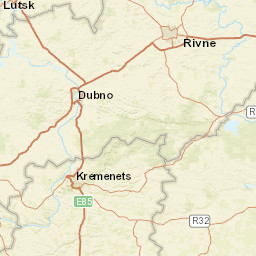 Rivnenska oblast Street Map