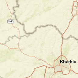 Kharkivska oblast Street Map