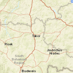 Jihočeský kraj Street Map