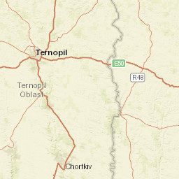 Ternopilska oblast Street Map