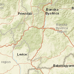 Banská Bystrica Region Street Map