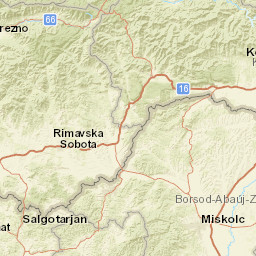 Košice Region Street Map