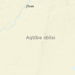 Aktobe Region Street Map