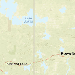 Trans-Canada Highway, Virginiatown, ON Street Map