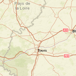 Indre-et-Loire Street Map