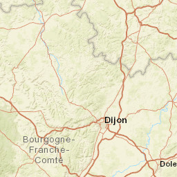 Bourgogne-Franche-Comté Street Map