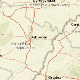 Hajdú-Bihar County Street Map