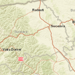 Suceava County Street Map