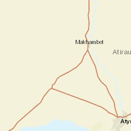 Atyrau Region Street Map