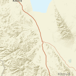 Khovd Province Street Map