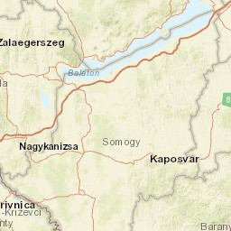 Zala County Street Map