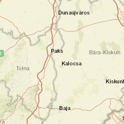 Tolna County Street Map