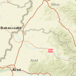 Arad County Street Map