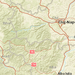 Cluj County Street Map